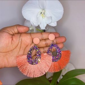 Fans Are Forever tassel earring